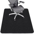 Office Chair Mat for Hardwood Floor,Office Computer Gaming Chair Mat for Tile Floor,Large Floor Protector Rug,Anti-Slip,Easy to Clean,Pure Black(48"x36")