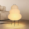 Paper Lamp Floor Lamp, White Paper Lantern Lights with 3CCT Bulb