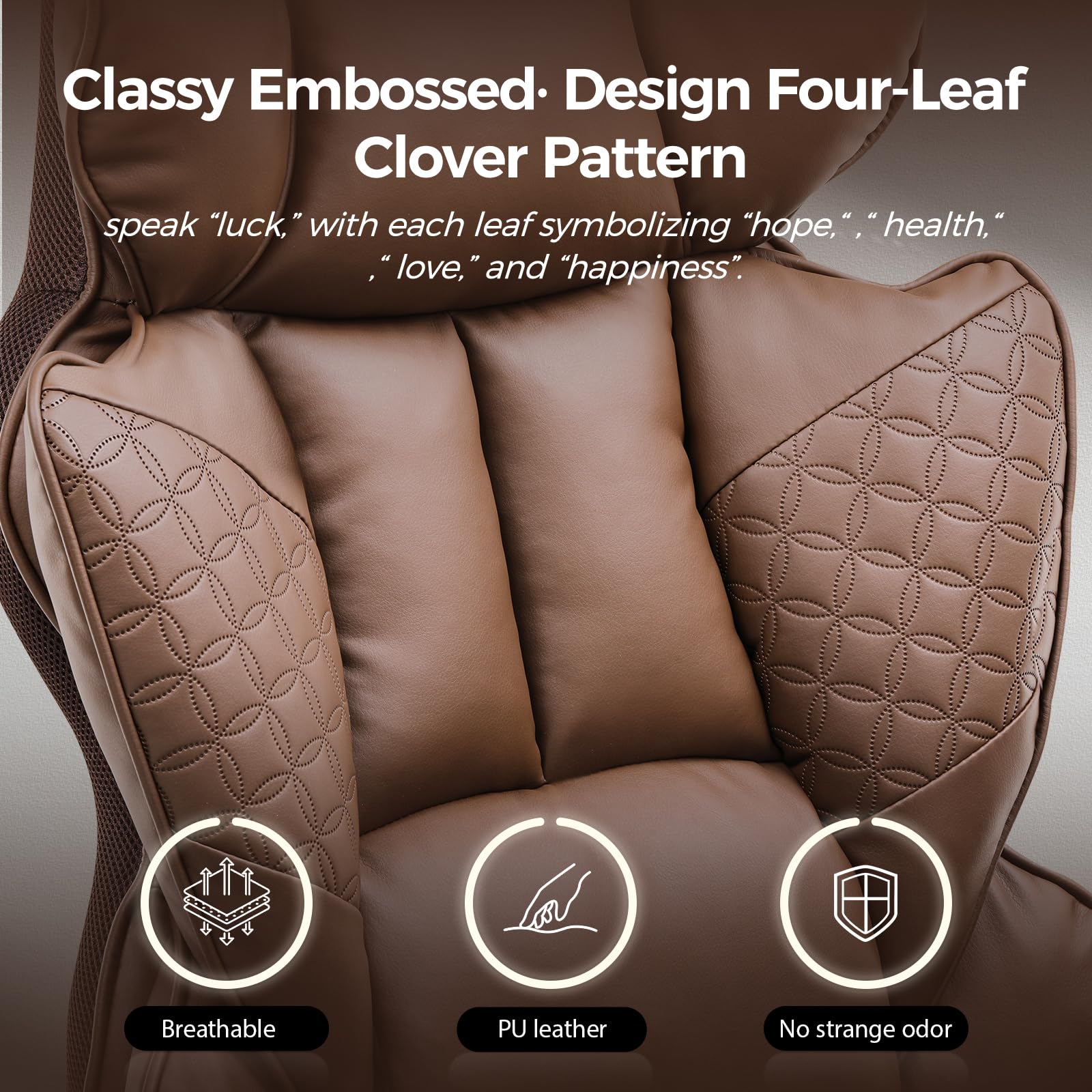 Big and Tall Gaming Chair 400lbs Heavy Duty Office Chair with Foot Rest & Ergonomic Pocket Spring Lumbar Support, High Back 3D Saddle Shaped Cushion for Back Pain Relief, Brown