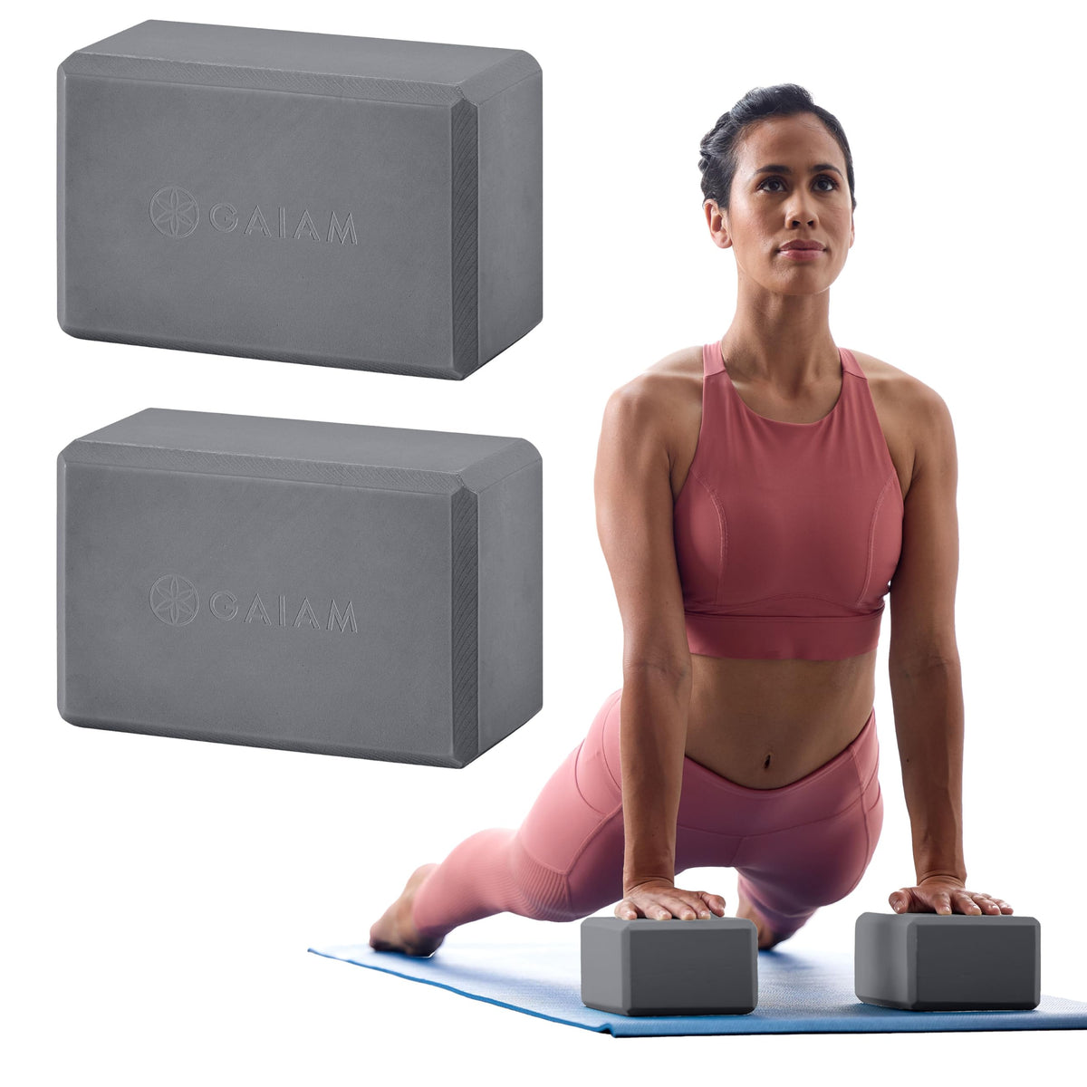 Yoga Block - Supportive Latex-Free Eva Foam - Soft Non-Slip Surface with Beveled Edges for Yoga, Pilates, Meditation - Yoga Accessories for Stability, Balance, Deepen Stretches