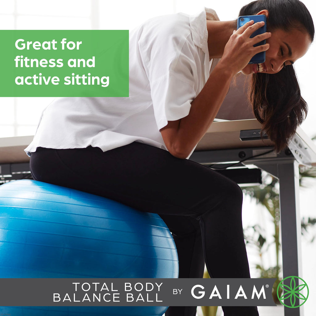 Balance Ball Kit, Anti-Burst Stability Ball with Pump (Medium)