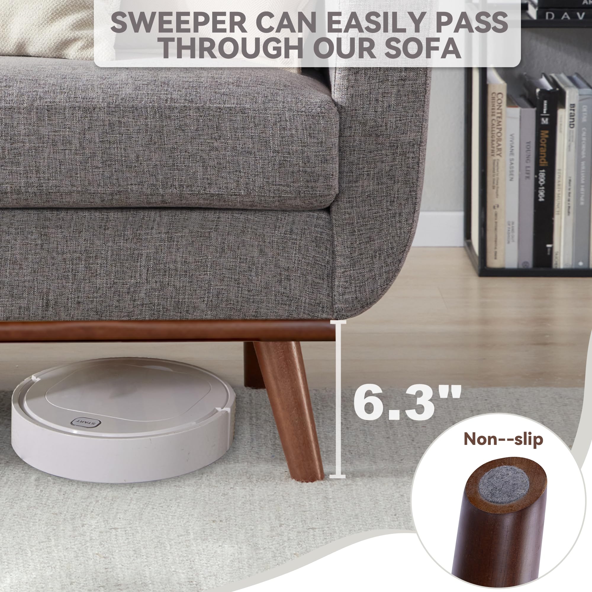 77.2" W Loveseat Sofa, Solid & Easy to Install Small Couch for Bedroom, Office, Apartment, Gray
