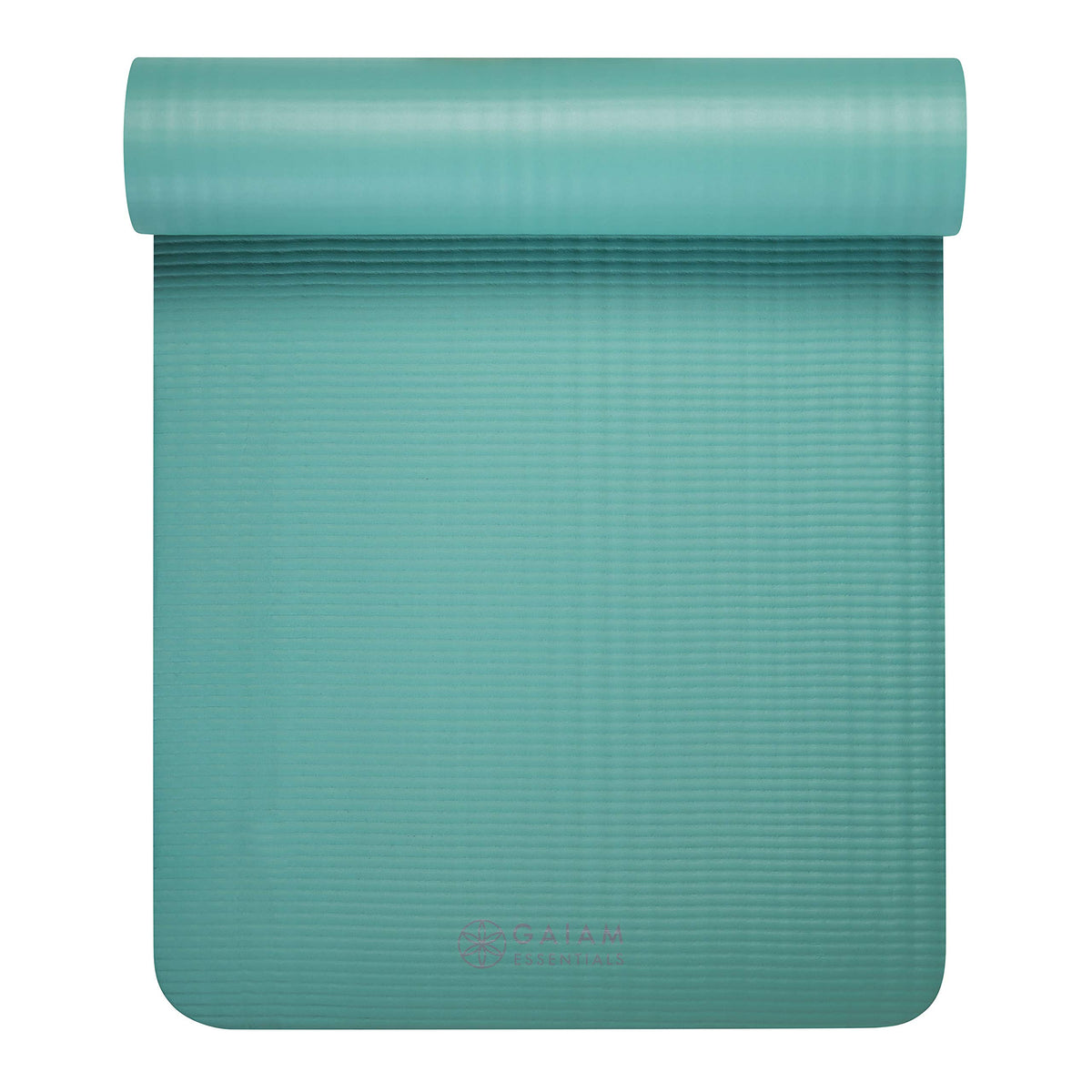 Essentials Thick Yoga Mat with Easy-Cinch Strap (Teal, 10mm)