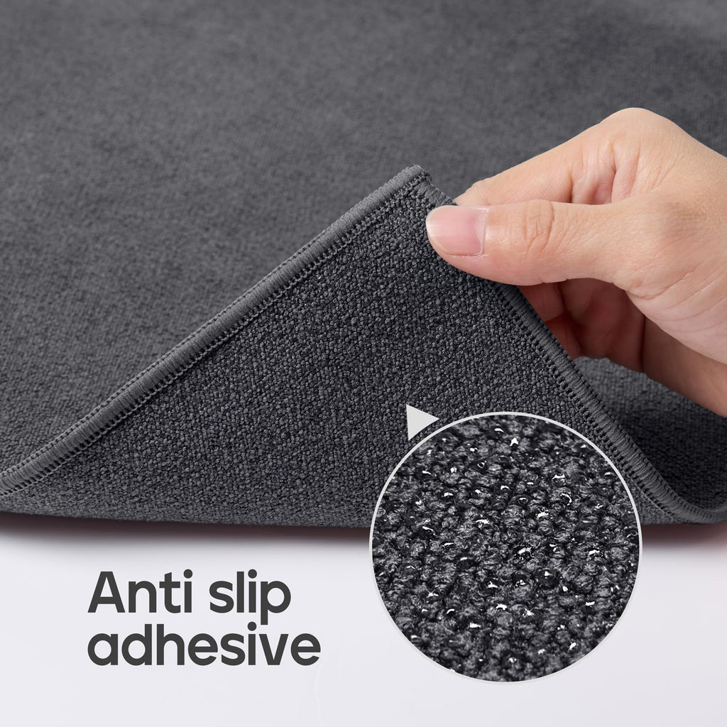 Yoga Mat Towel Non Slip for Hot Yoga Towel with Silicone Grip & Free Spray Bottle, 72"X26" Extra Large Microfiber Yoga Towel for Bikram, Pilates, Fitness (Grey)