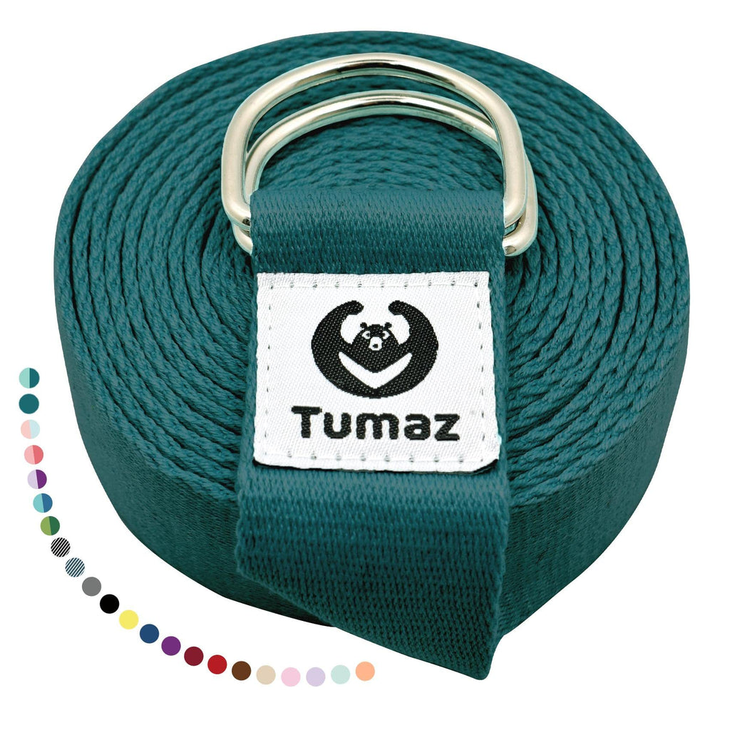 Yoga Strap for Stretching with Adjustable D-Ring, 6/8/10 ft