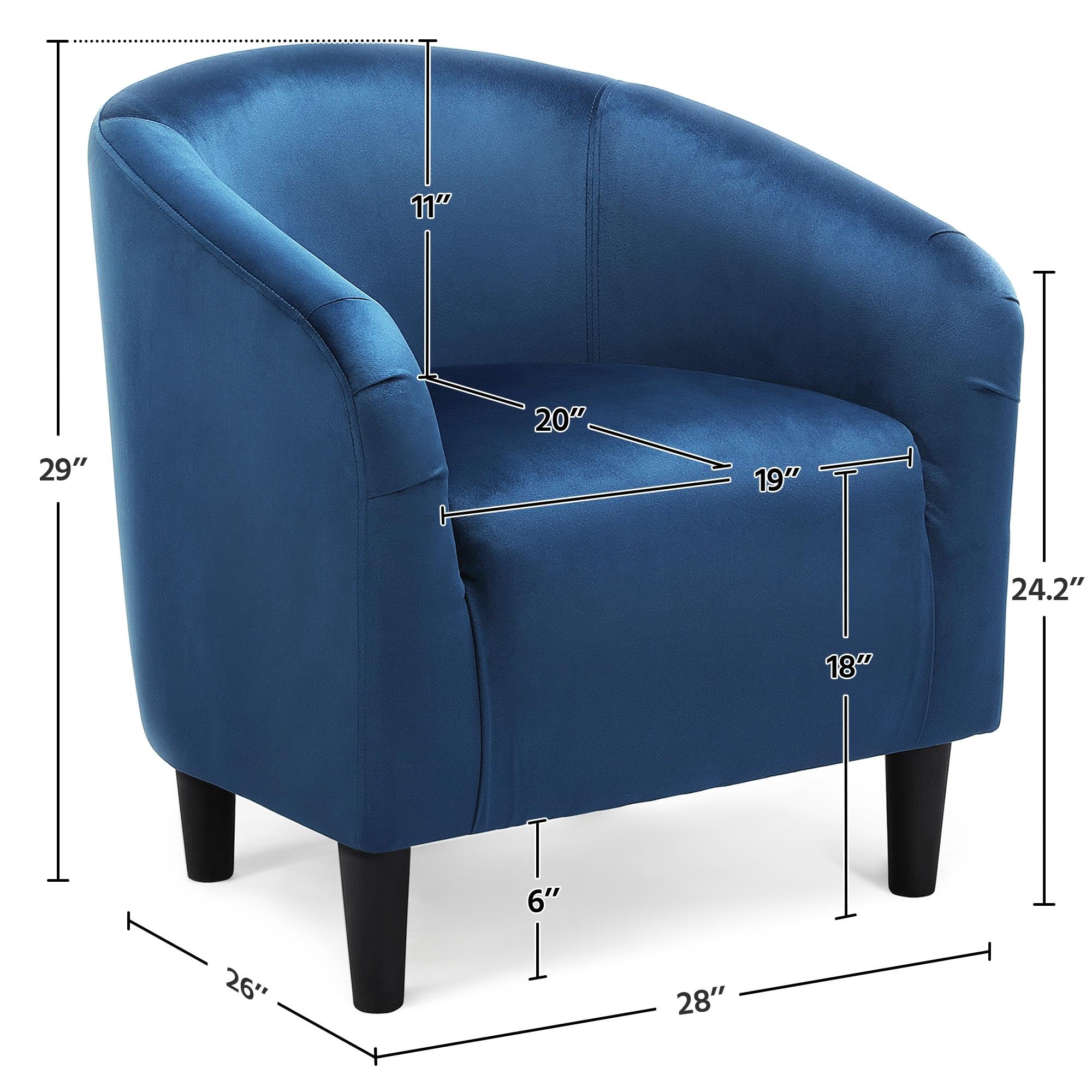 Accent Barrel Chair, Velvet Club Chair, Furry Sherpa Elegant Armchair with Cozy Soft Padded, Suitable for Living Room Bedroom Reception Room Office, Pagoda Blue