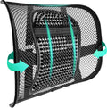 Mesh Back Lumbar Support, Back Support Seat Cushion with Breathable Mesh for Office Chairs Car 12” x 16”