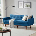 77.2" W Loveseat Sofa, Solid & Easy to Install Small Couch for Bedroom Office Apartment, Blue