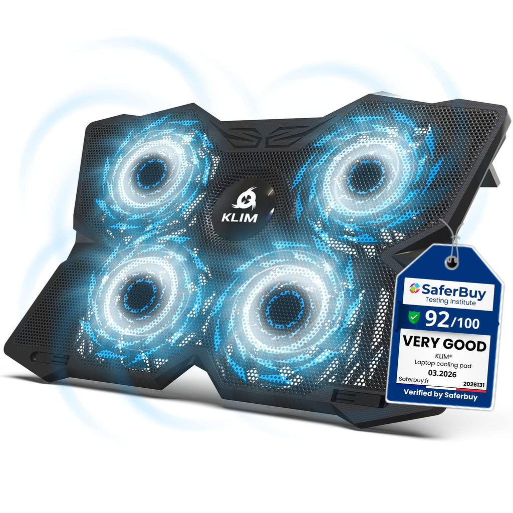 Laptop Cooling Pad - More Than 500,000 Units Sold - New Version - Powerful Rapid Action Laptop Cooler - Laptop Stand with 4 Cooling Fans - 2 USB Ports - PC Mac PS5 PS4 Xbox One - Diamond