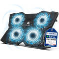 Laptop Cooling Pad - More Than 500,000 Units Sold - New Version - Powerful Rapid Action Laptop Cooler - Laptop Stand with 4 Cooling Fans - 2 USB Ports - PC Mac PS5 PS4 Xbox One - Diamond