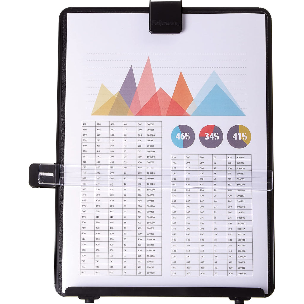 Letter Sized Non-Magnetic Copyholder, Black (21106), 7.38 x 10.13 x 11.25 inches