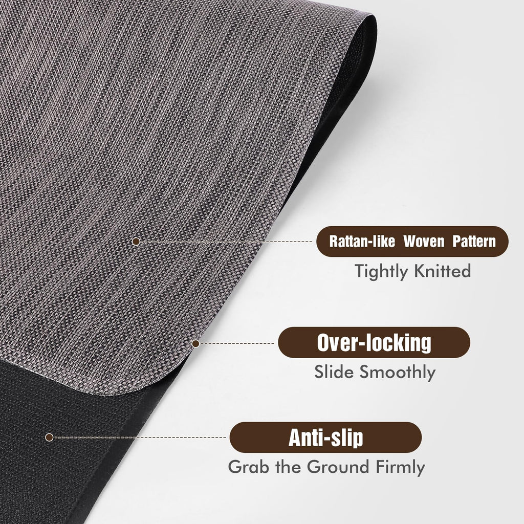 Office Chair Mat for Hardwood Floor, 36" x 48" Desk Computer Chair Mat for Hard Wood and Tile Floor, Large Anti-Slip Hard Floor Protector Rolling Chair Mat, PVC Mat Desk Rug for Office Home