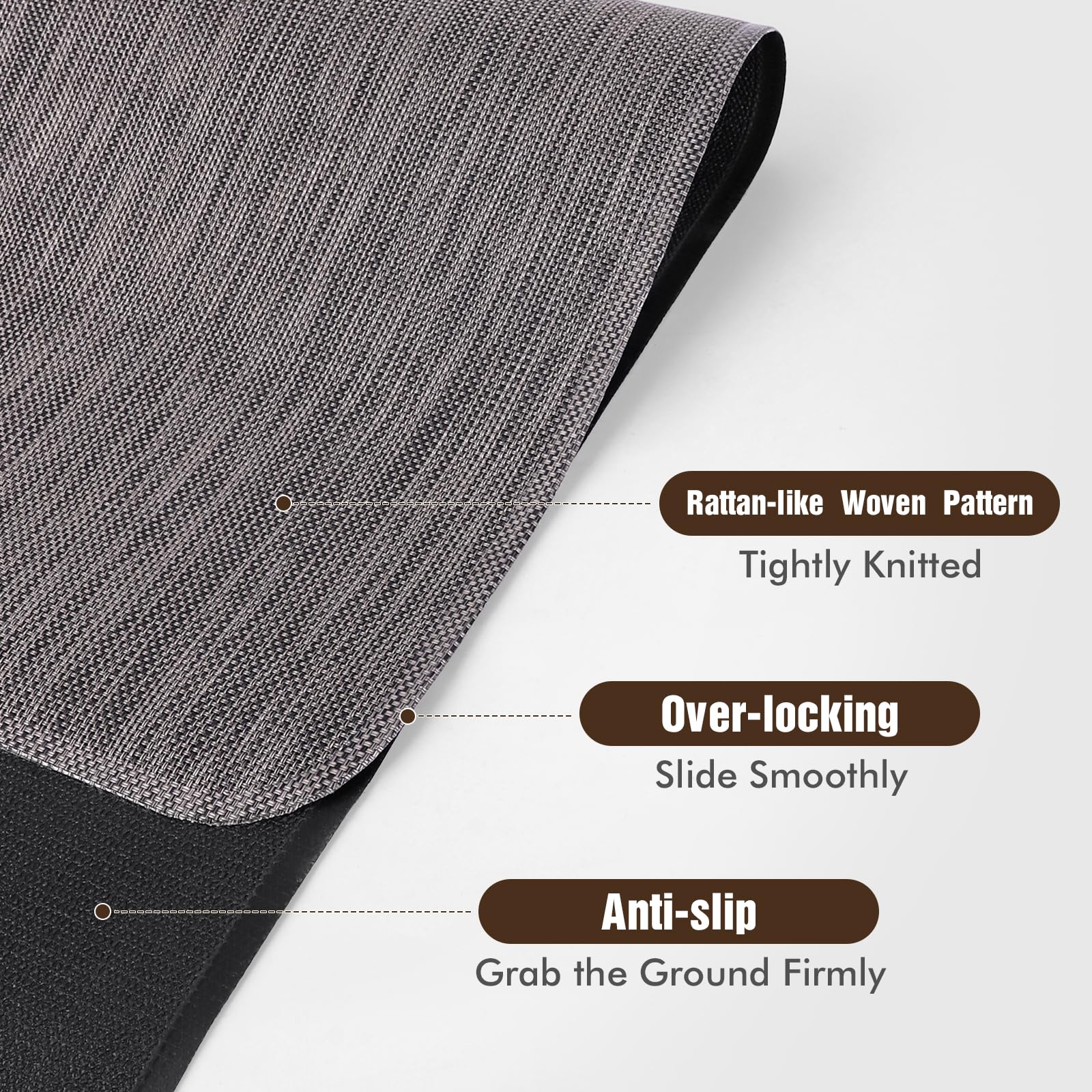 Office Chair Mat for Hardwood Floor, 36" x 48" Desk Computer Chair Mat for Hard Wood and Tile Floor, Large Anti-Slip Hard Floor Protector Rolling Chair Mat, PVC Mat Desk Rug for Office Home