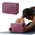 Yoga Block, EVA Foam for Balance & Stretch (1 Block, Athenian Blush)