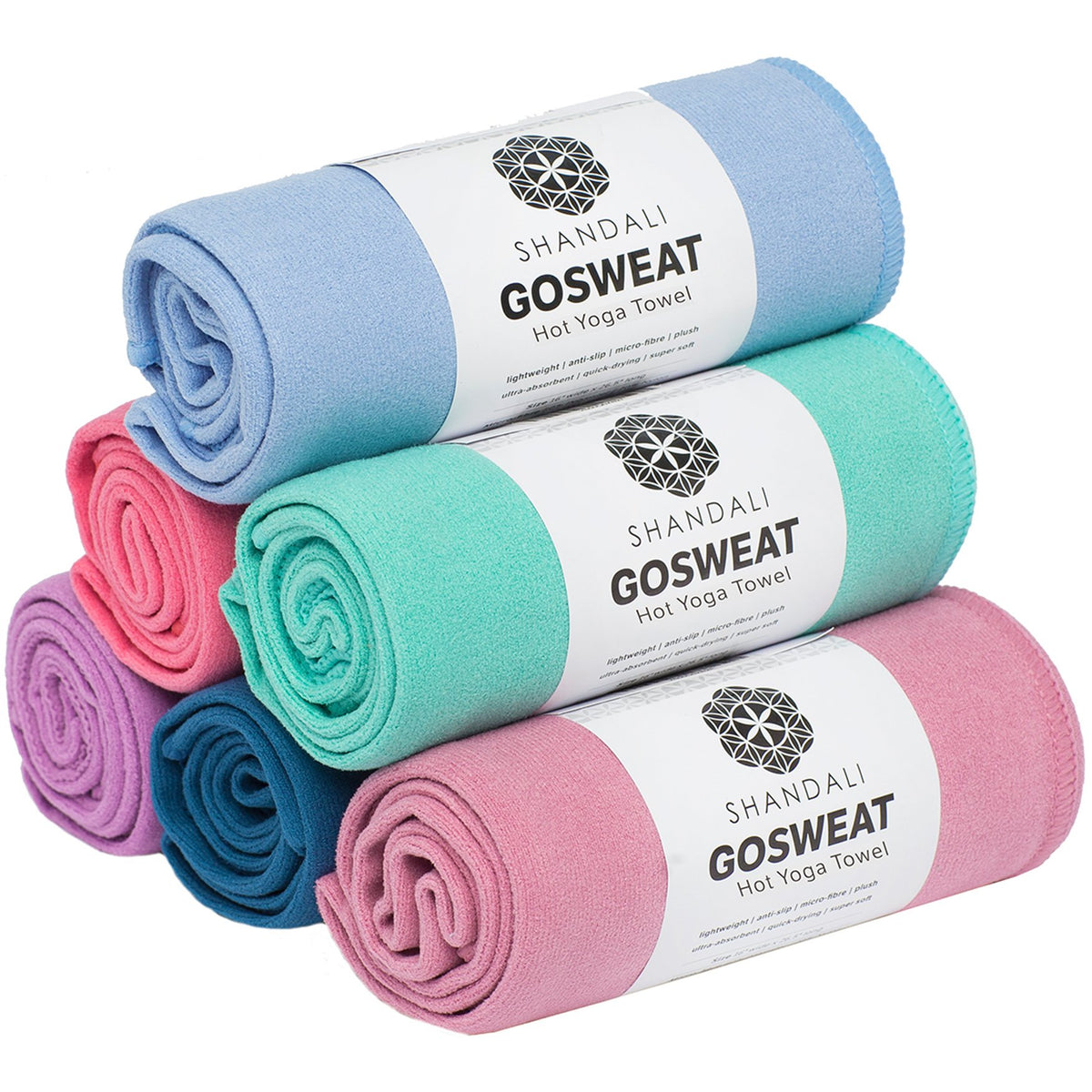Gosweat Hot Yoga Towel, Color Violet, Size 26.5 x 72