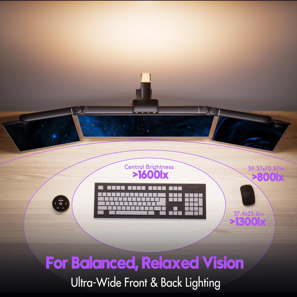 32.3" Eye Care Architect Desk Lamps with Clamp for Office Home Dorm