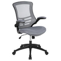 Office Chair, Ergonomic, Mid-Back, Dark Gray Mesh with Swivel