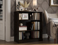 Solid Wood Bookshelf - 3 Shelf Bookcase - 36" Short Storage Cabinet 32” Wide - Espresso, Wooden Open Book Shelf w/Adjustable Shelves, 100% Eco-Friendly Wood, Modular Bookcase Units