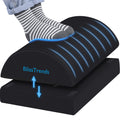 Foot Rest for Under Desk at Work-Versatile Foot Stool with Washable Cover-Comfortable Footrest with 2 Adjustable Heights for Car,Home and Office to Relieve Back,Lumbar,Knee Pain-Black