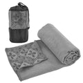 Yoga Towels, Non Slip Hot Yoga Mat Towel with Grip Dots,Super-Absorbent Soft Microfiber Yoga Blanket for Pilates, Fitness and Workout 72inch x 24inch (Grey)