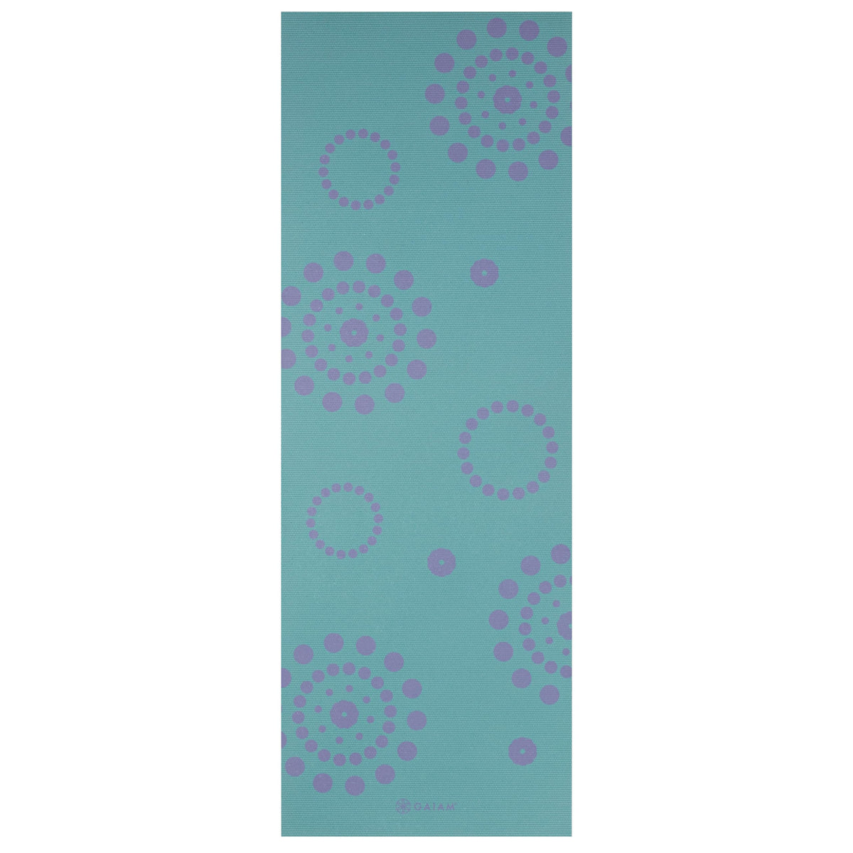 Reversible Yoga Mat, 6mm Thick Print Mat (Aqua Trance)