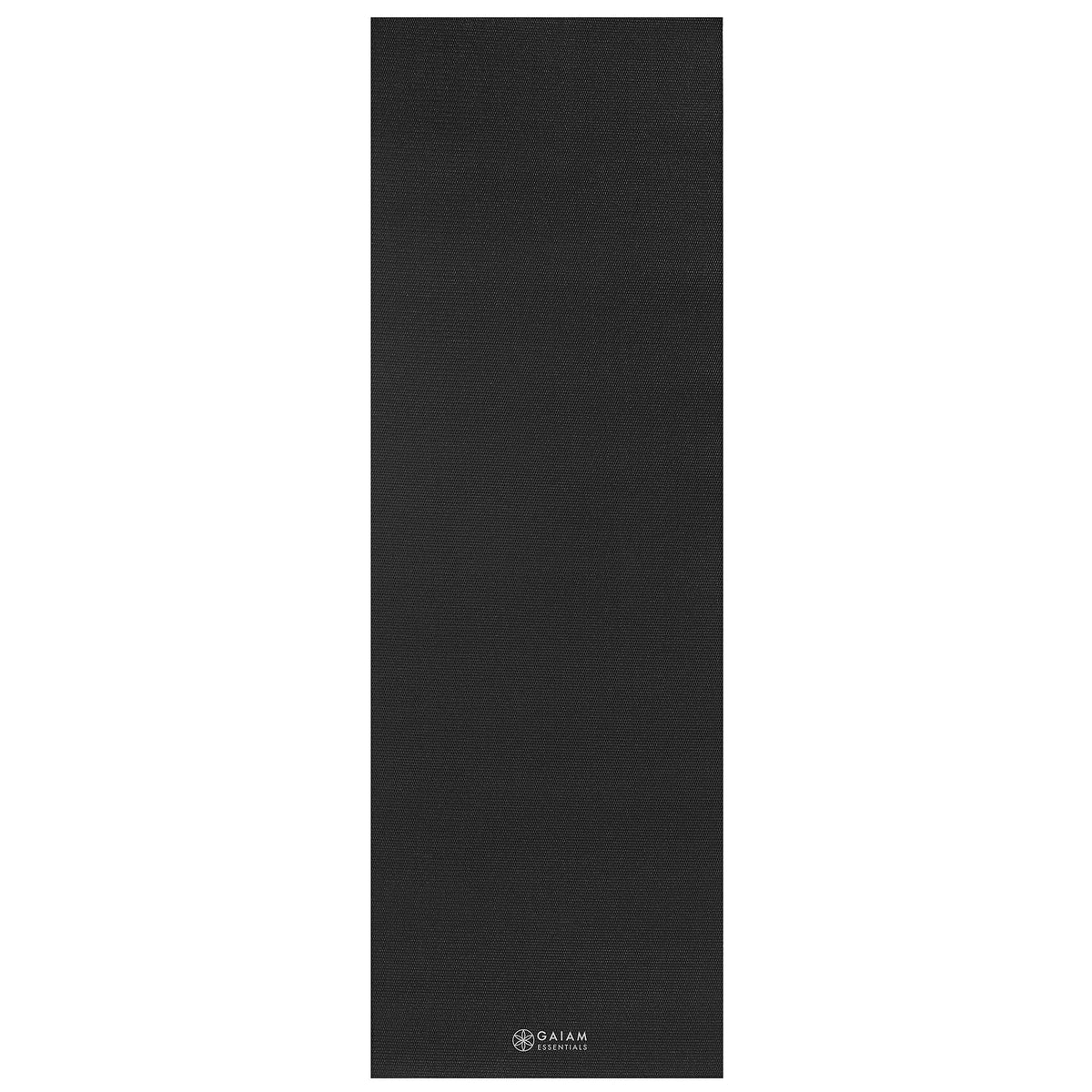 Essentials Yoga Mat, 6mm Non-Slip with Carrying Sling (Black)