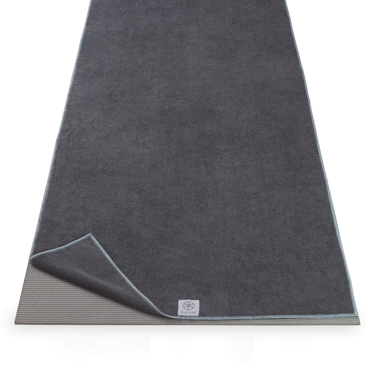 Yoga Mat Towel, Non-Slip Microfiber, Hot Yoga (Folkstone Grey)