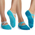 Grippy Yoga Socks, Non-Slip, Barre & Pilates (2PK Frost)