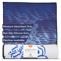 Yogitoes Hot Yoga Mat Towel | Chakra Print Blue | 71 x 24 in