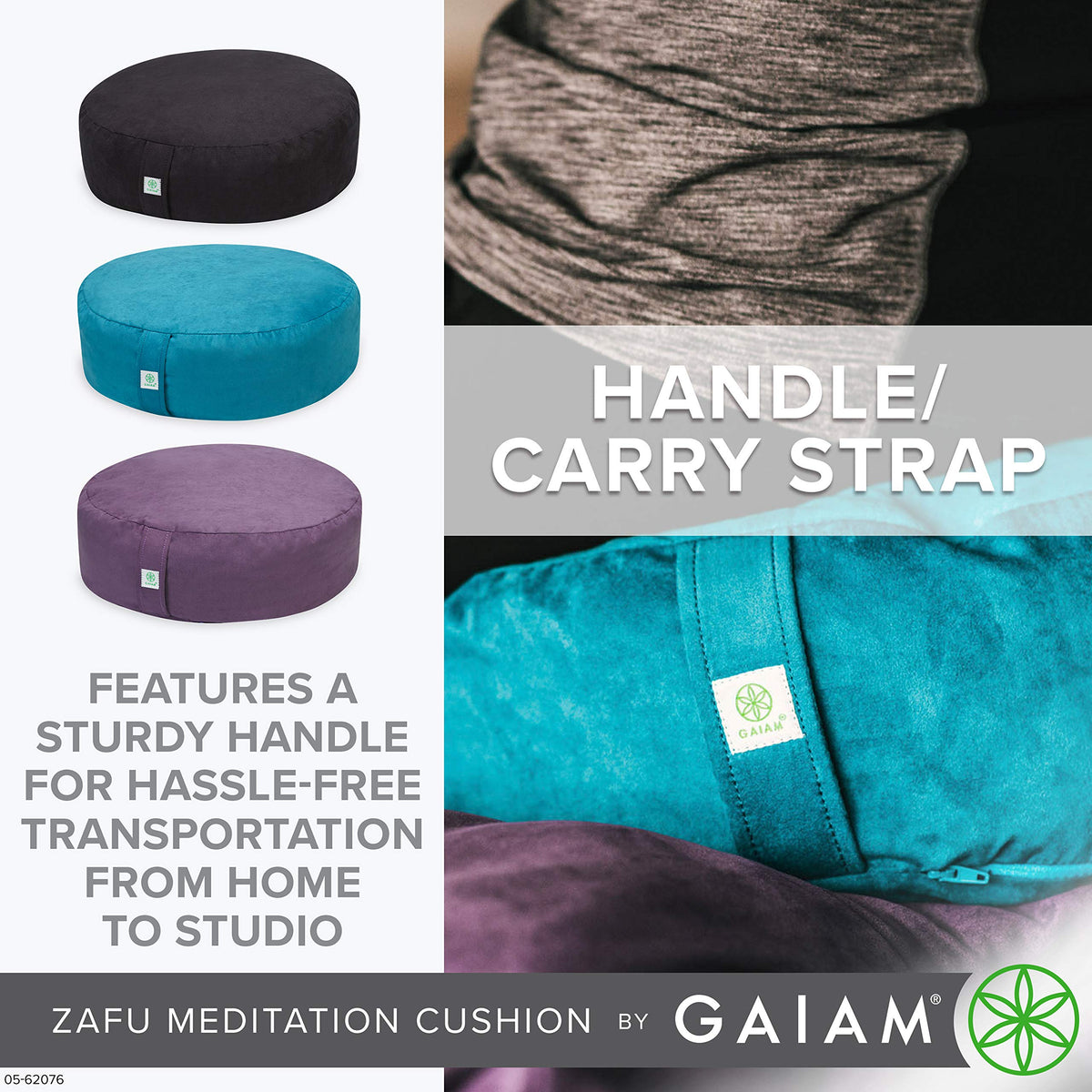 Zafu Meditation Cushion, Buckwheat Hull (Maroon)