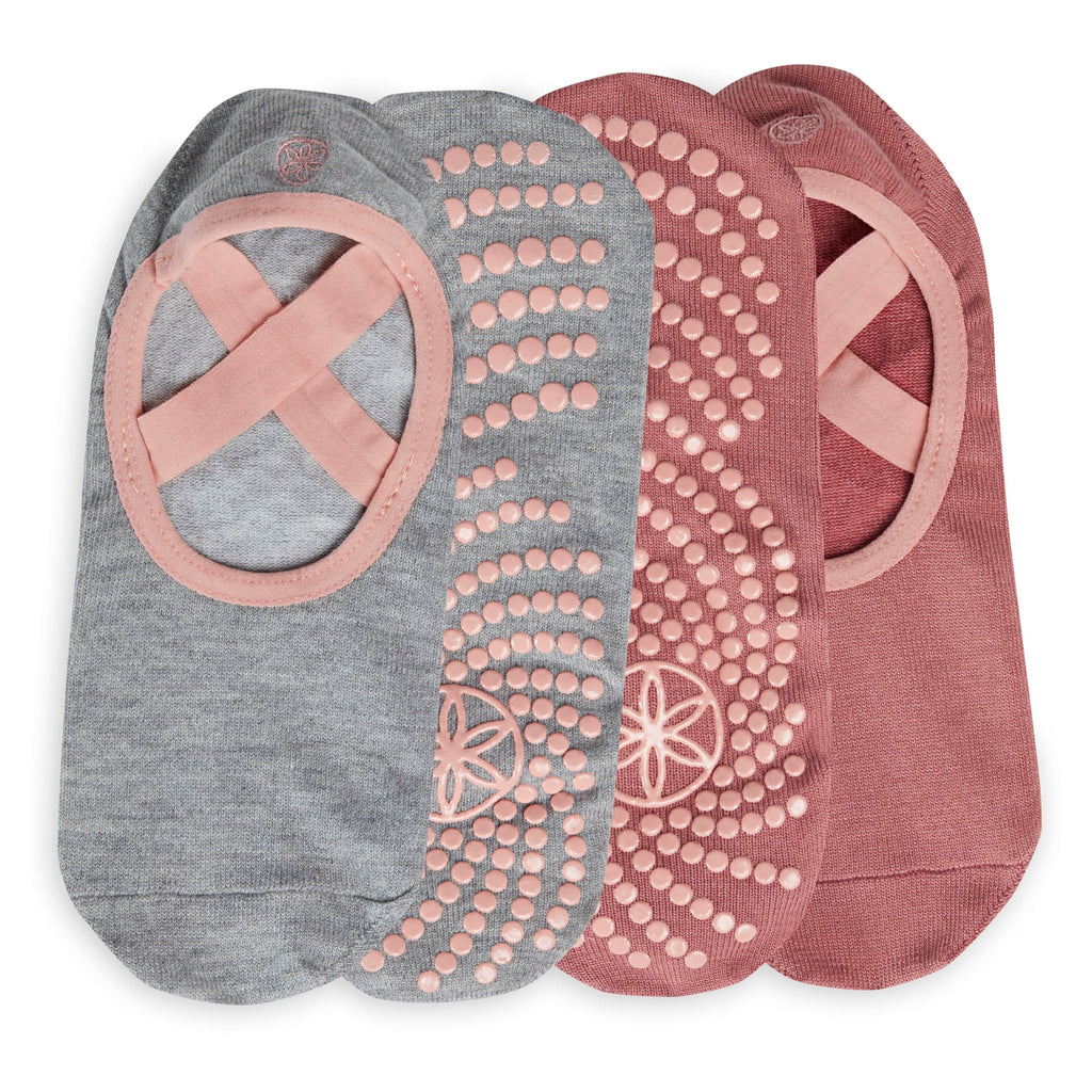 Grippy Yoga Socks, Non-Slip, Barre & Pilates (Very Coral)
