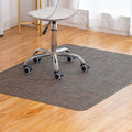 Office Chair Mat for Hardwood Floor Under Desk Computer Rolling Chair Mat for Wood/Tile Floor Non-Slip Heavy Duty Desk Rug PVC Plastic Hard Floor Protector 36" x 48" (Dark Walnut)