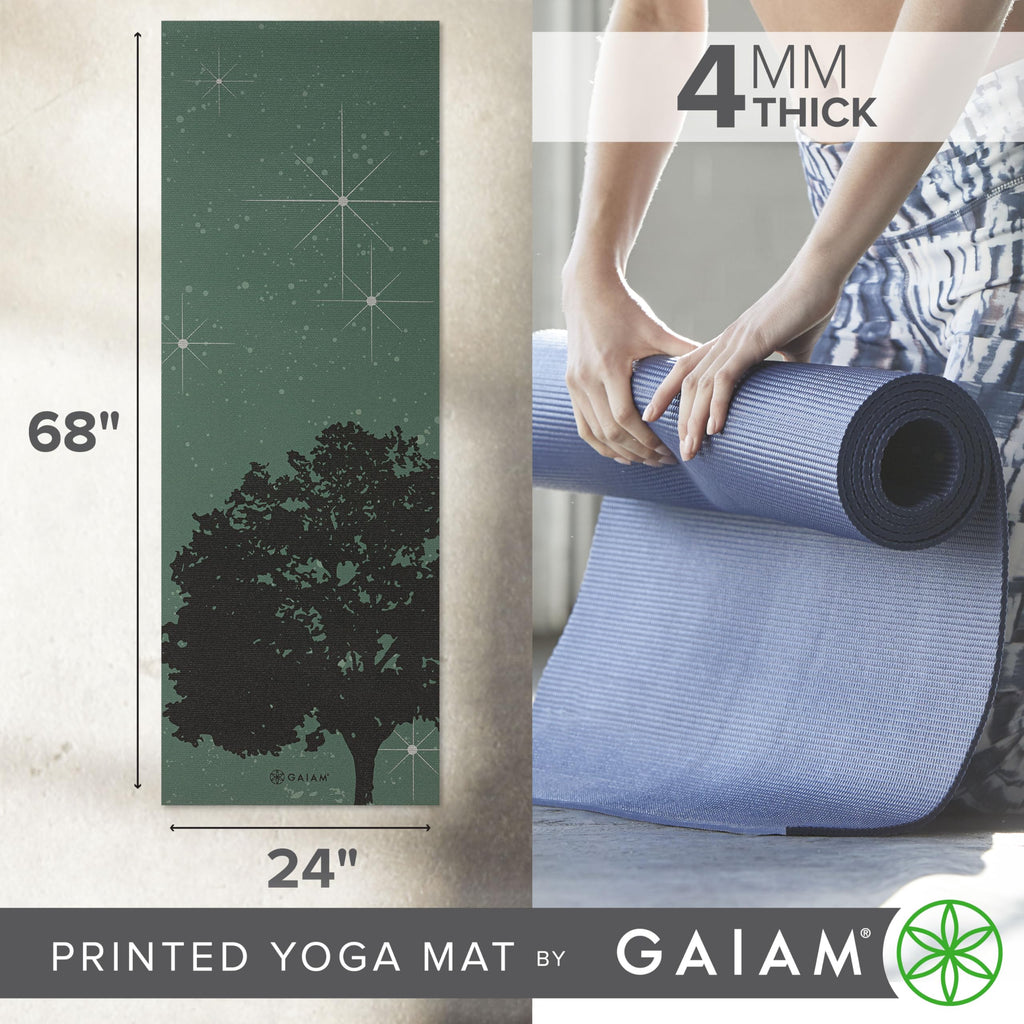 Yoga Mat Classic Print, 4mm Non-Slip Mat (Luminary)