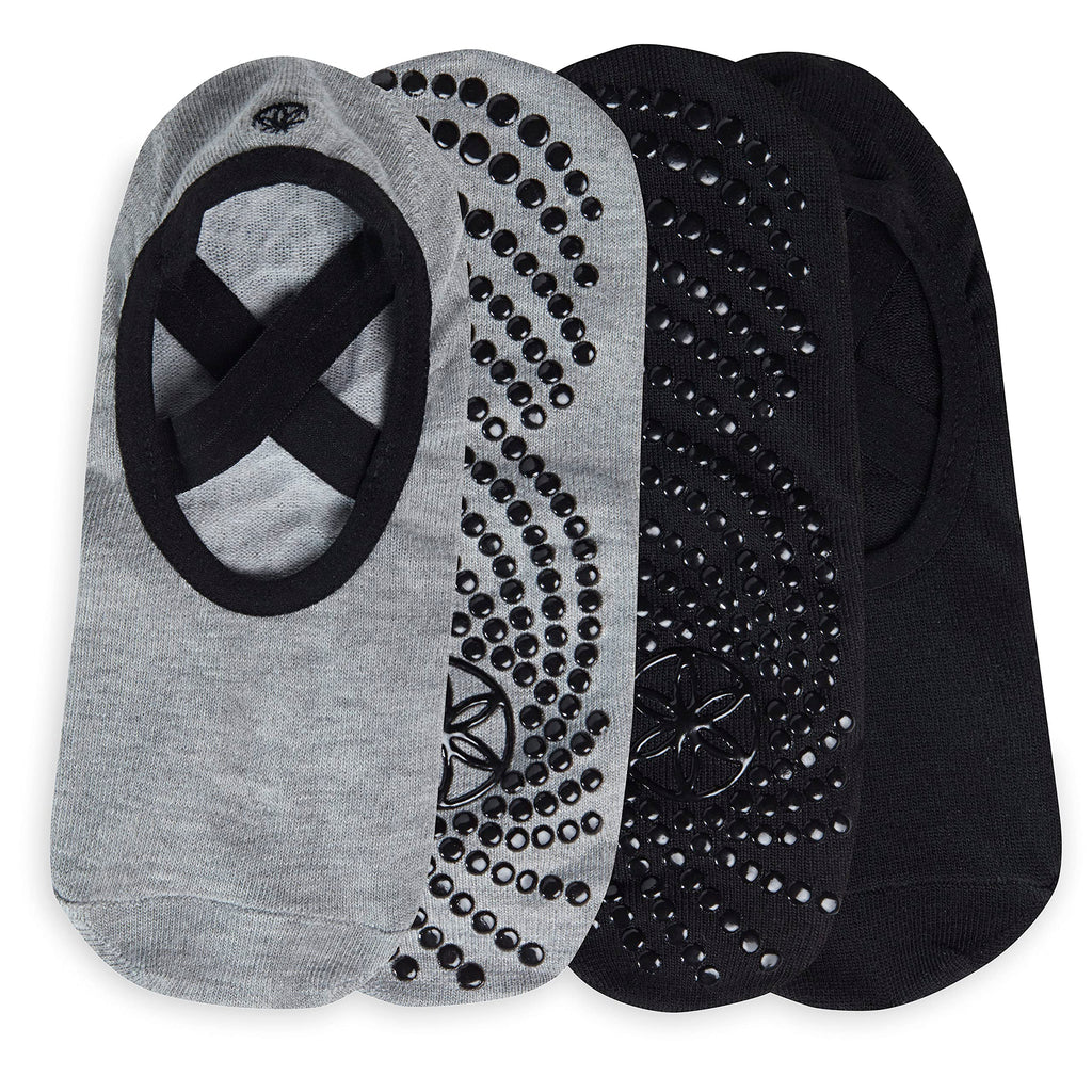 Grippy Yoga Socks, Non-Slip, Barre & Pilates (2PK Dovetail)