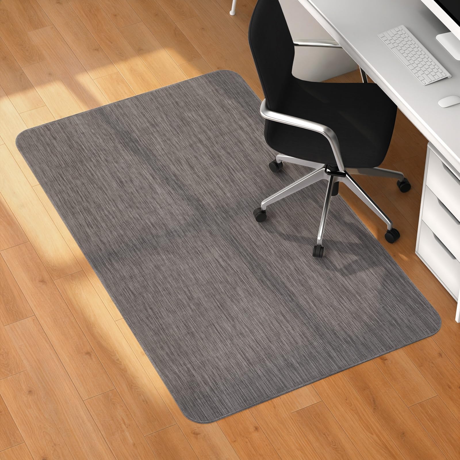 Office Chair Mat for Hardwood Floor, 36" x 48" Desk Computer Chair Mat for Hard Wood and Tile Floor, Large Anti-Slip Hard Floor Protector Rolling Chair Mat, PVC Mat Desk Rug for Office Home
