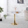 31.5" Square Tulip Dining Table, Mid-Century Tulip Table Kitchen Tulip Dining Table 2-4 People with MDF Table Top &Metal Base for Office Living Room