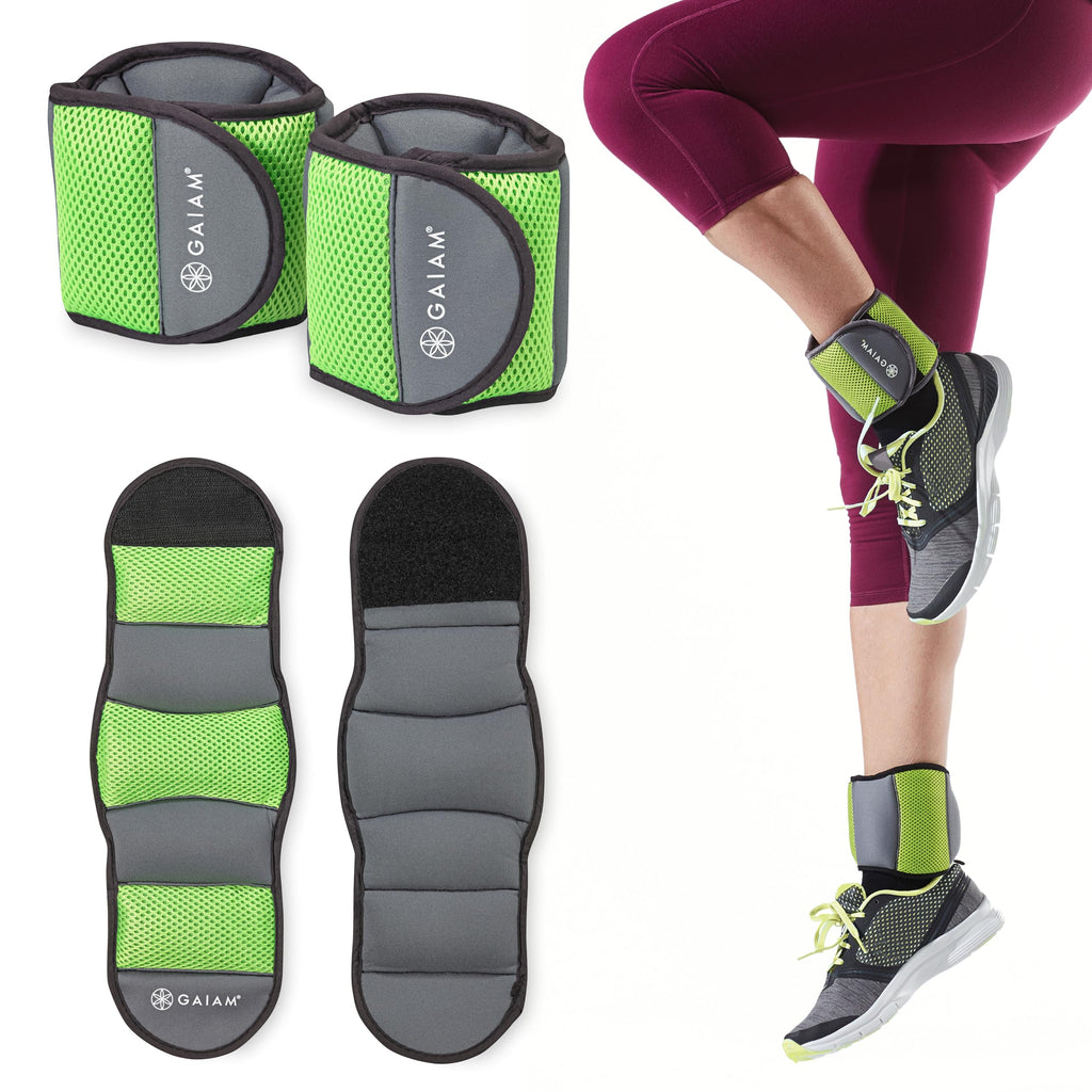 Wrist & Ankle Weights, Adjustable Soft Strap, 1lb Each (5LB)