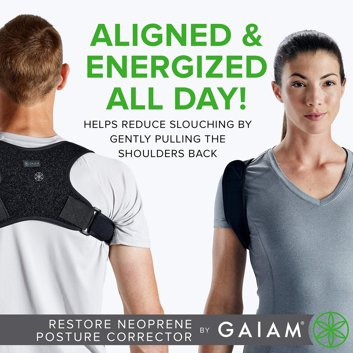 Restore Posture Corrector for Women & Men - Neoprene Support with Adjustable Straps (Pack of 12)