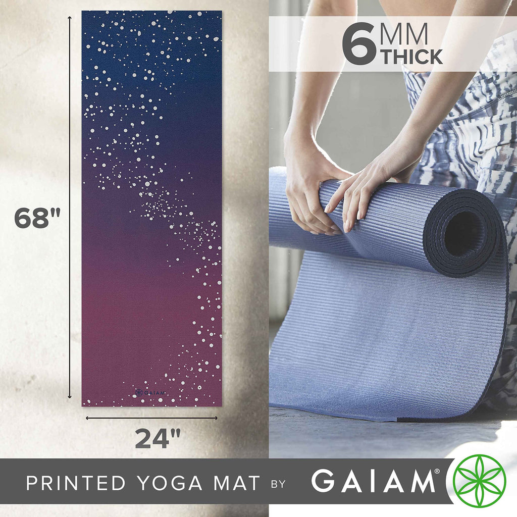 Premium Yoga Mat, 6mm Thick Print Mat (Sublime Sky)