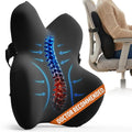 Lumbar Support Pillow for Office Chair - Memory Foam Back Cushion for Car Seat - Promotes Better Posture, Back Pain Relief - Ideal Gaming and Desk Chairs Work and Home Essentials