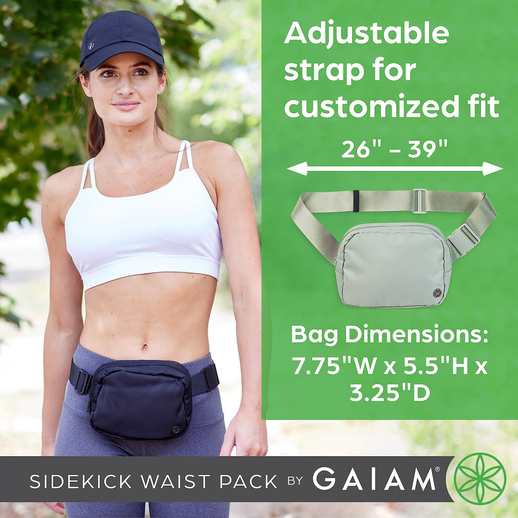 Sidekick Waist Pack - Storage Belt Bag for Women And Men - Adjustable Belt With Lightweight Pouch For The Gym & Studio, Lakeside