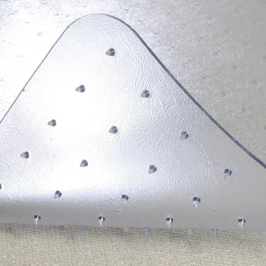 Office Chair Mat for Low‑Pile Carpet – 46" x 60" Clear Desk Floor Protector with Lip, Smooth Glide PVC