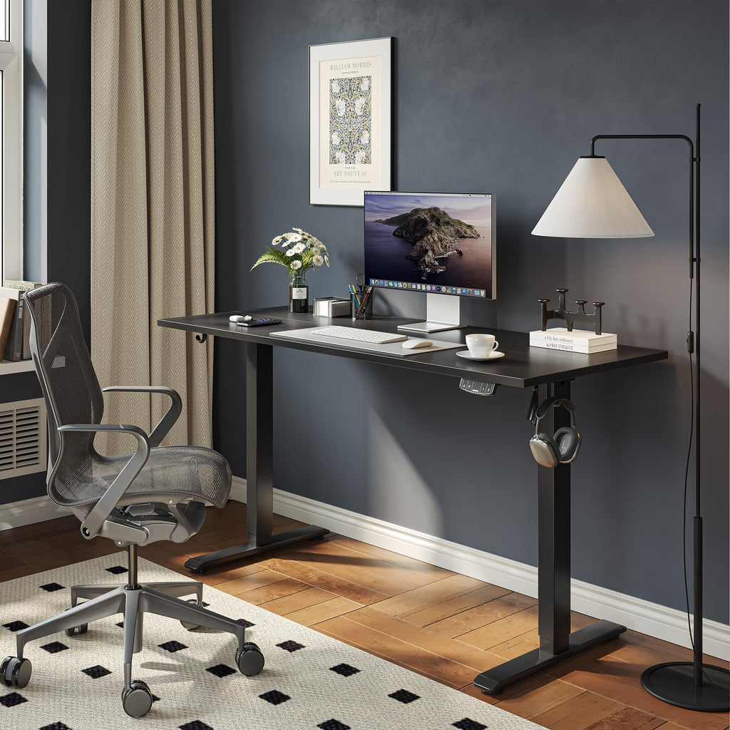 40 * 24 Inch Height Adjustable Electric Standing Desk, Black