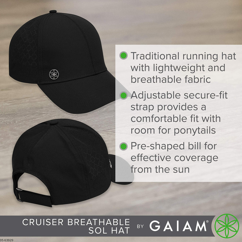 Women's Baseball Cap - Classic Womens Ball Cap with Breathable Sol Design to Keep Cool in Summer, Cute Baseball Caps for Women with Ponytail Holder & Premade Bill for Built-In SPF, Black
