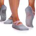 Grippy Yoga Socks, Non-Slip, Barre & Pilates (2PK Folkstone)