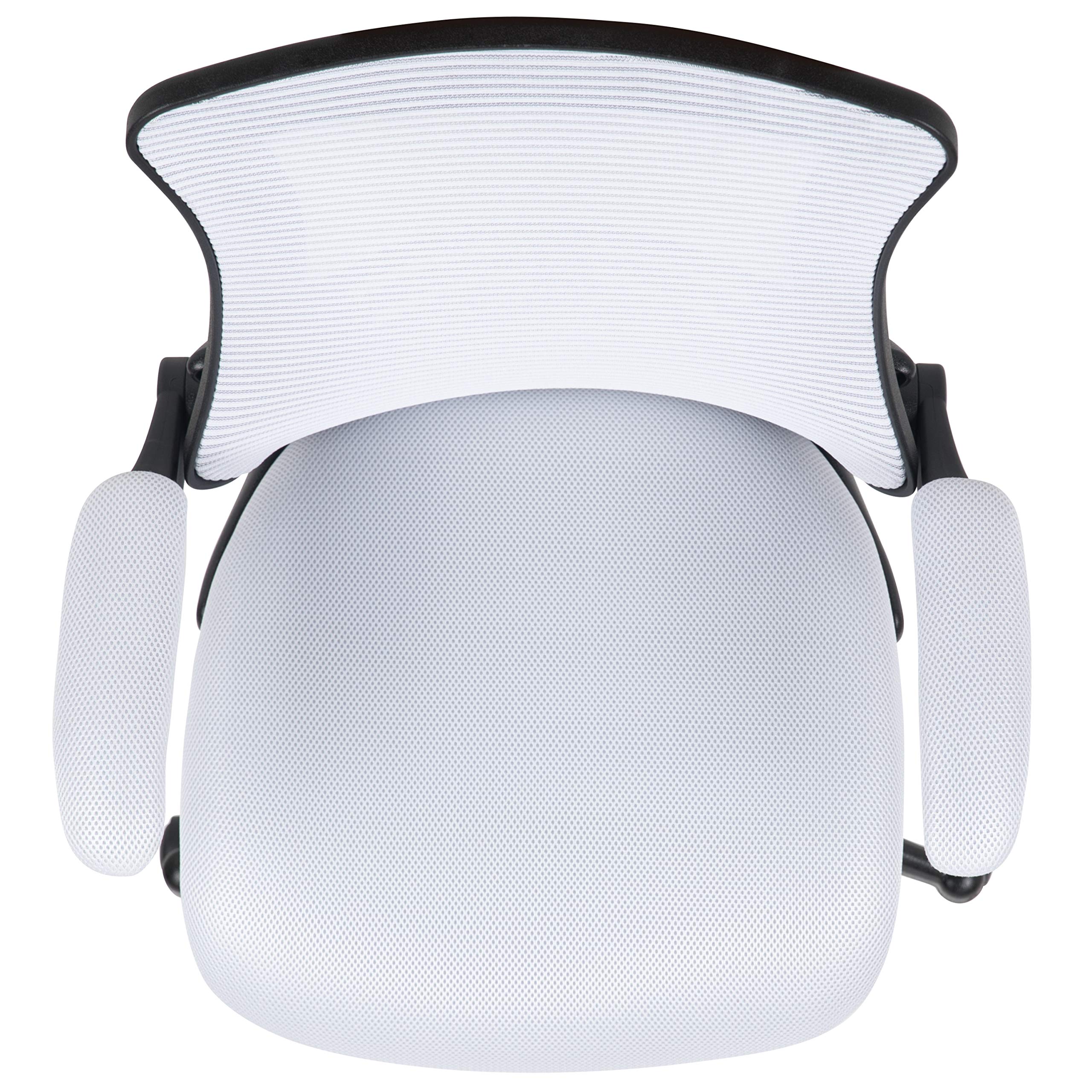Office Chair, Ergonomic, Mid-Back, Black Mesh with Swivel