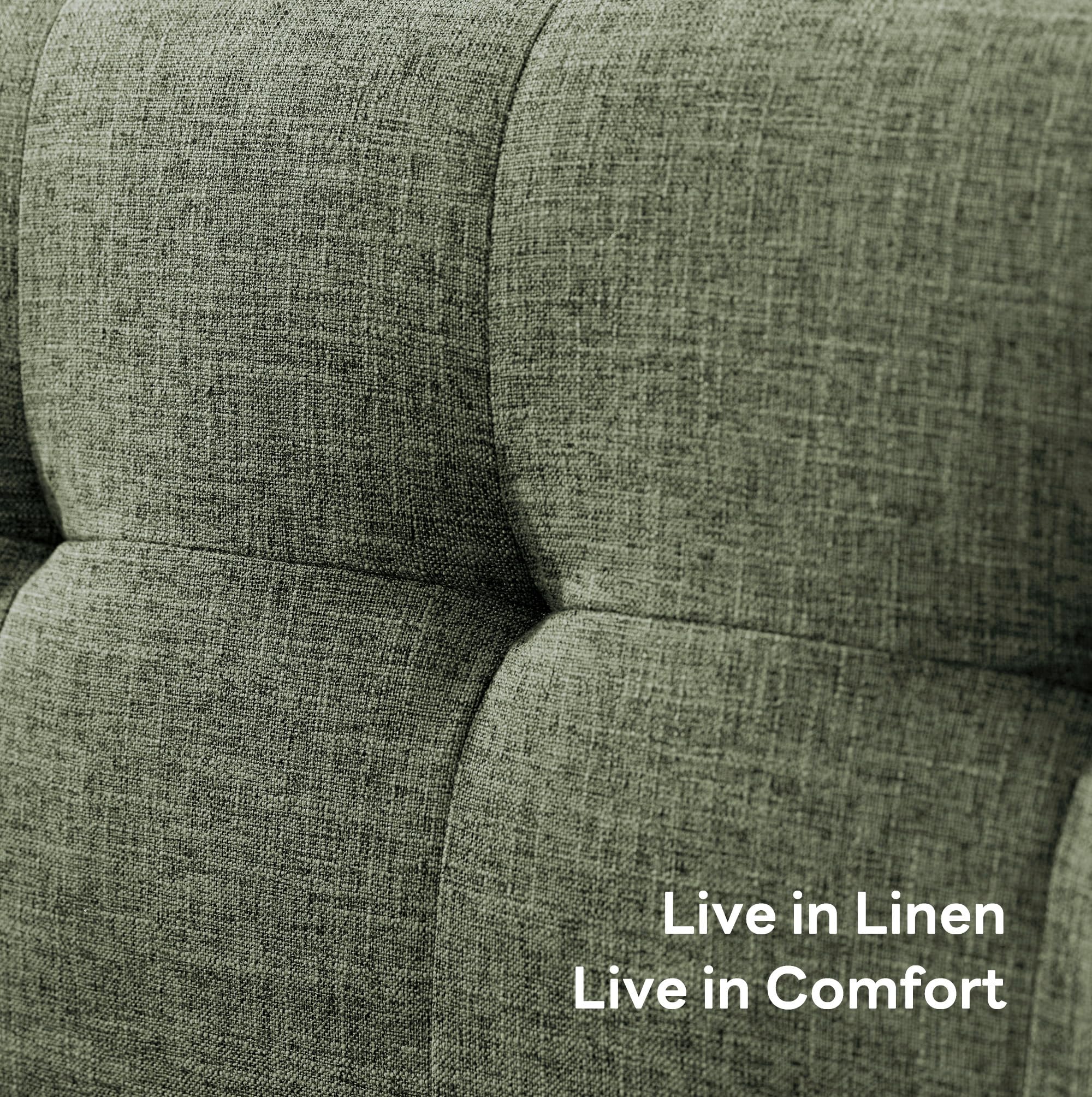 65.2" W Loveseat Sofa, Solid & Easy to Install Small Couch for Bedroom Office Apartment, Green