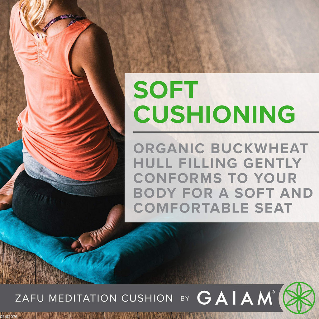 Zafu Meditation Cushion, Buckwheat Hull (Maroon)