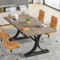5FT Small Conference Table for 4 to 6, Modern Meeting Table with Strong Metal Frame for Office Meeting Conference Room
