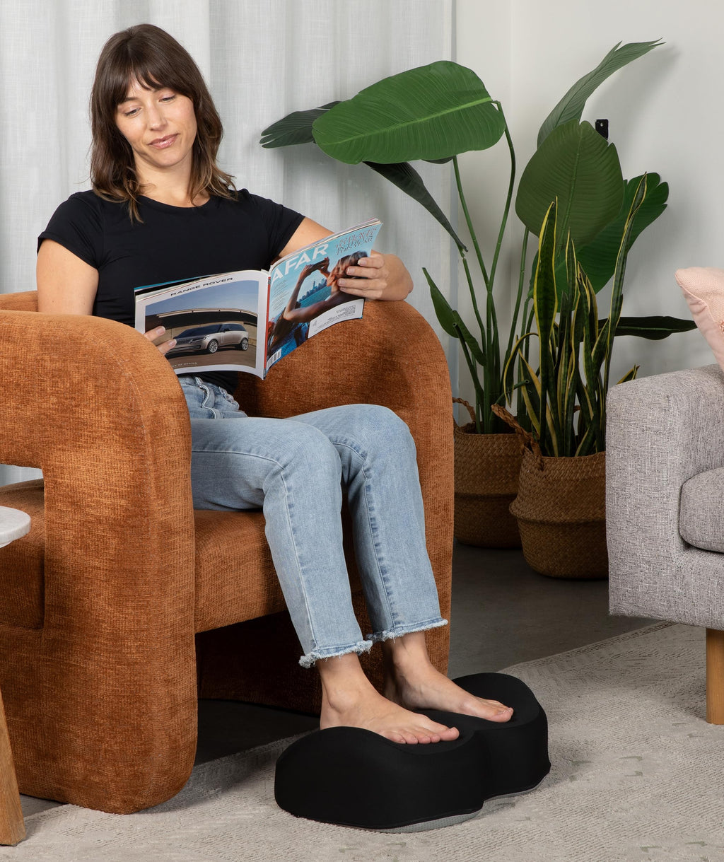 Foot Rest for Under Desk at Work - Memory Foam Office Foot Stool & Under Desk Footrest Leg Elevation Pillow for Gaming & Home Office, Supports Posture